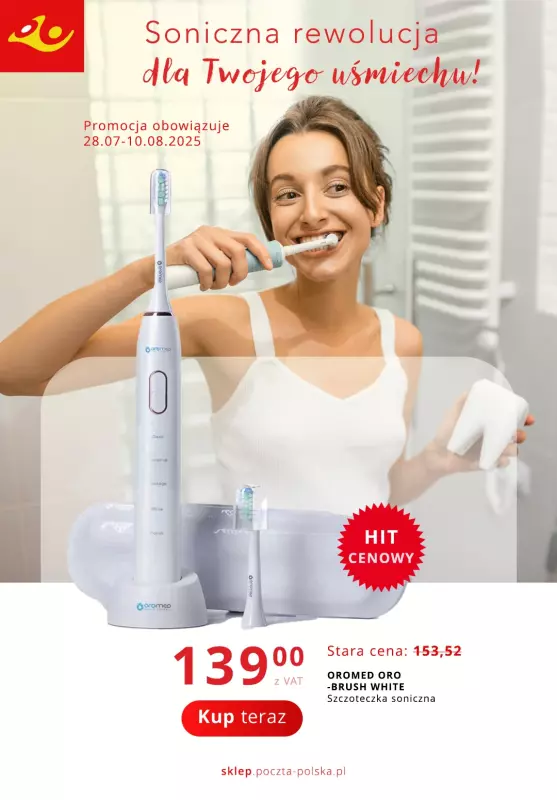Poczta Polska - gazetka promocyjna Gazetka od poniedziałku 28.07 do niedzieli 10.08