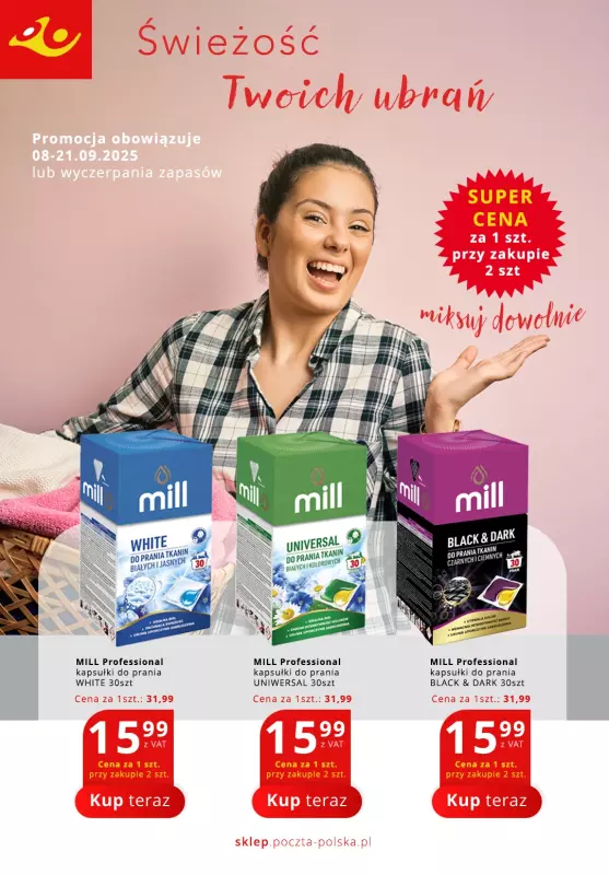 Poczta Polska - gazetka promocyjna Gazetka od poniedziałku 08.09 do niedzieli 21.09