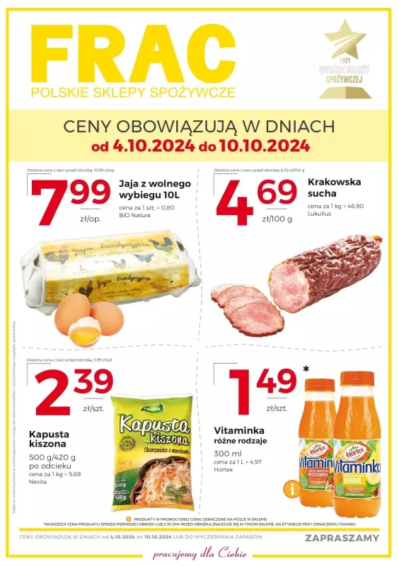 Frac - gazetka promocyjna Gazetka od piątku 04.10 do czwartku 10.10