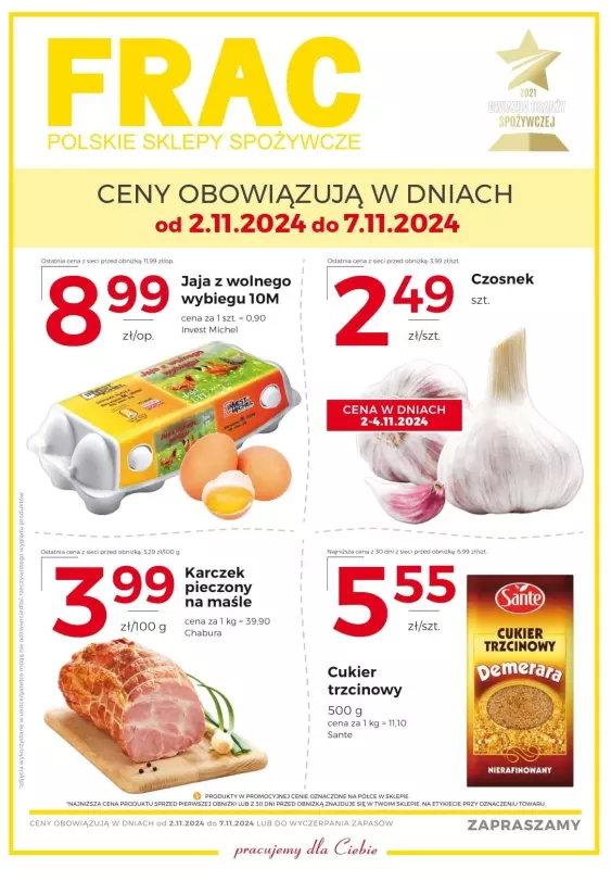 Frac - gazetka promocyjna Gazetka od poniedziałku 04.11 do czwartku 07.11