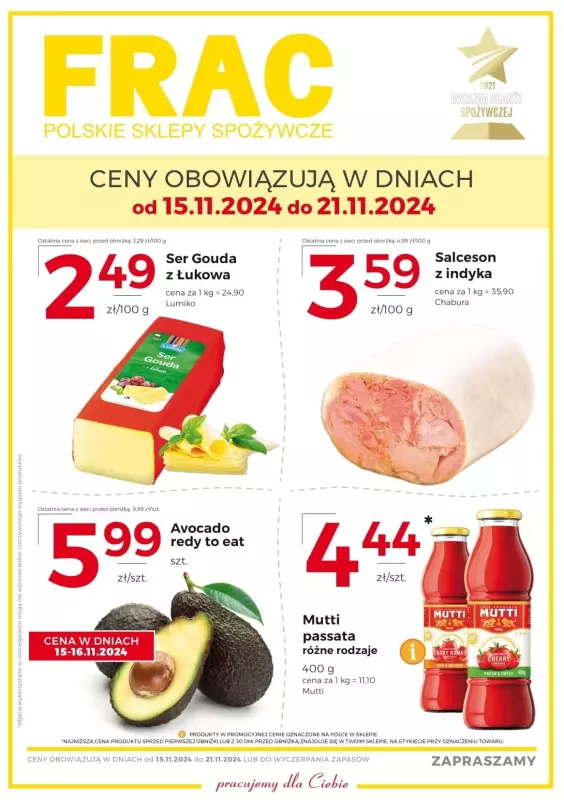 Frac - gazetka promocyjna Gazetka od piątku 15.11 do czwartku 21.11