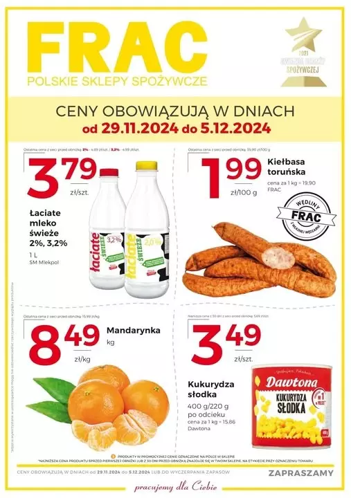 Frac - gazetka promocyjna Gazetka od piątku 29.11 do czwartku 05.12