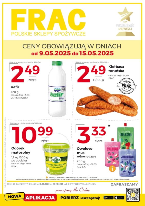 Frac - gazetka promocyjna Gazetka od piątku 09.05 do czwartku 15.05
