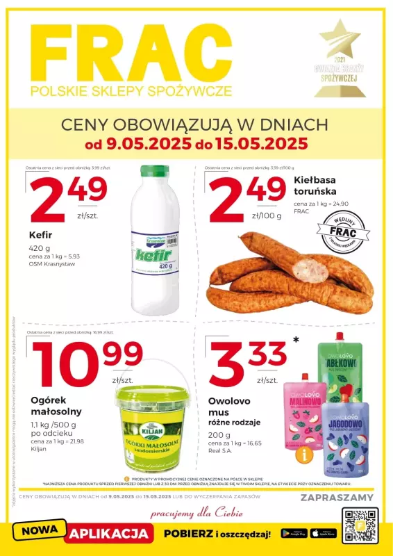 Frac - gazetka promocyjna Gazetka od piątku 09.05 do czwartku 15.05