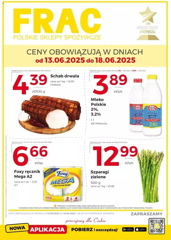 Frac - gazetka promocyjna Gazetka od piątku 13.06 do środy 18.06