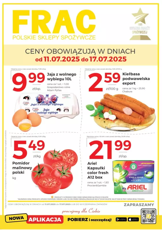 Frac - gazetka promocyjna Gazetka od piątku 11.07 do czwartku 17.07