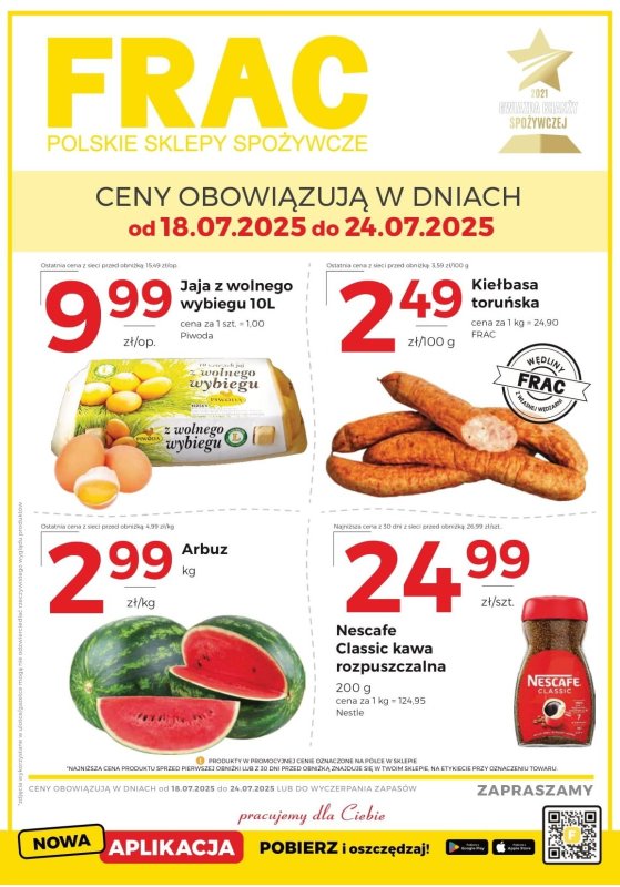 Frac - gazetka promocyjna Gazetka od piątku 18.07 do czwartku 24.07