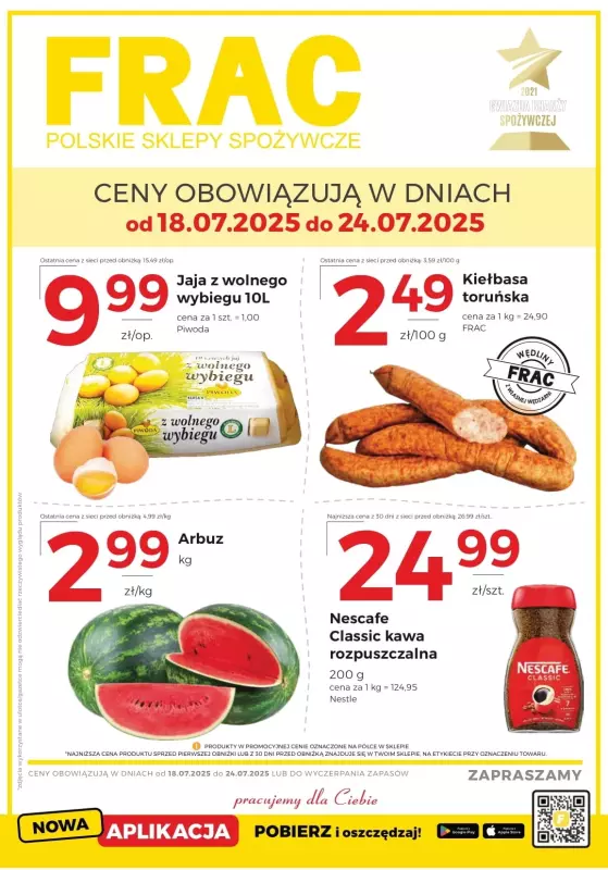 Frac - gazetka promocyjna Gazetka od piątku 18.07 do czwartku 24.07