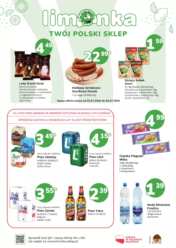 Limonka - gazetka promocyjna Plakat promocyjny  