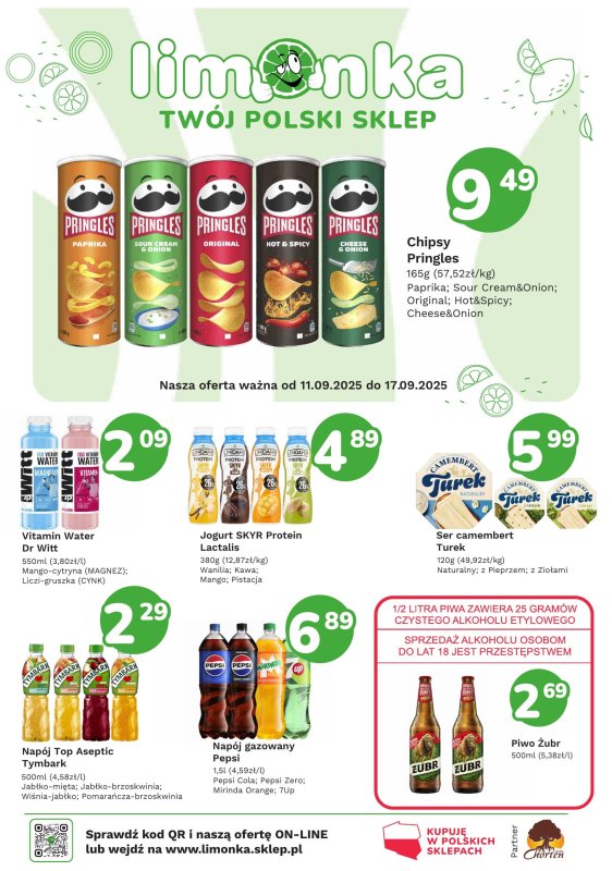 Limonka - gazetka promocyjna Gazetka od czwartku 11.09 do środy 17.09