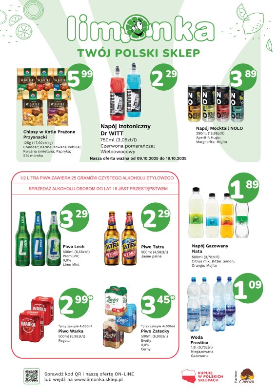 Limonka - gazetka promocyjna Plakaty promocyjne od czwartku 09.10 do niedzieli 19.10 - strona 2
