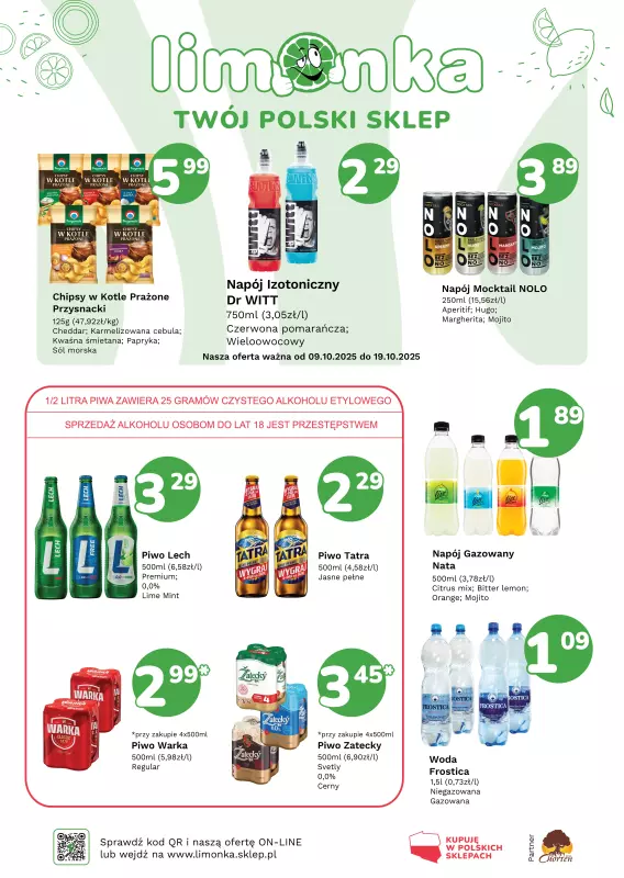 Limonka - gazetka promocyjna Plakaty promocyjne od czwartku 09.10 do niedzieli 19.10 - strona 2