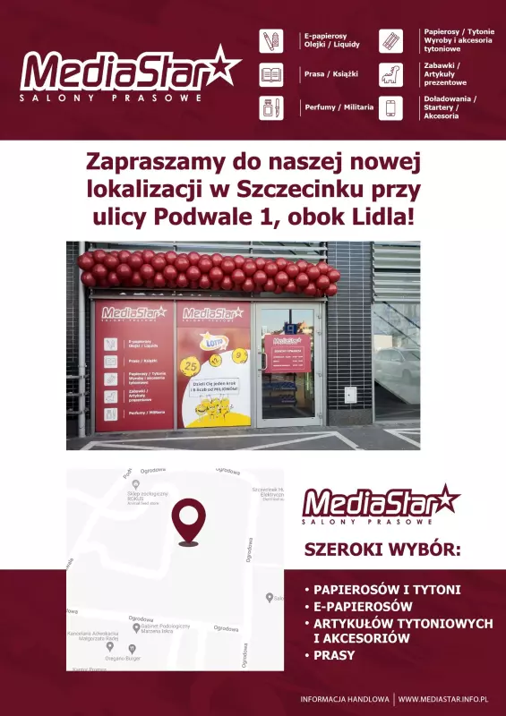 Media Star - gazetka promocyjna Plakat od środy 24.04 do czwartku 23.05