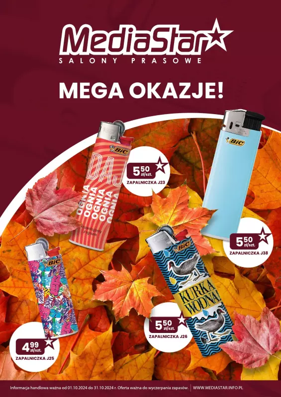 Media Star - gazetka promocyjna Gazetka od czwartku 03.10 do czwartku 31.10