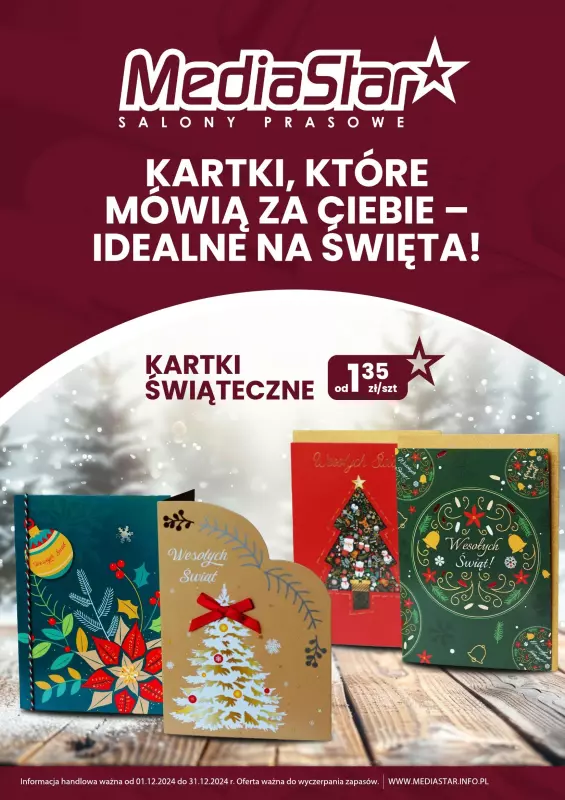 Media Star - gazetka promocyjna Gazetka od niedzieli 01.12 do wtorku 31.12