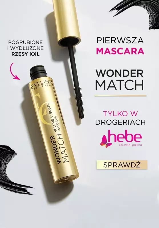 Eveline Cosmetics - gazetka promocyjna NOWOŚĆ! Pierwsza mascara Wonder Match od czwartku 07.03 do środy 13.03