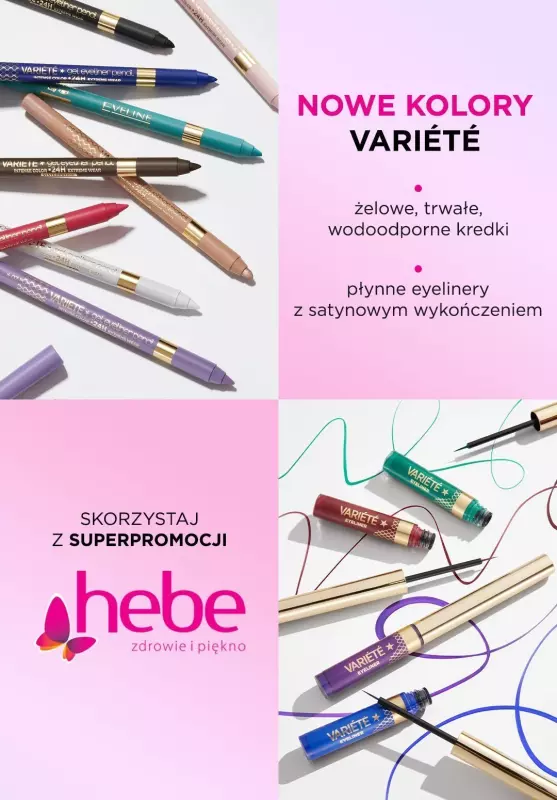 Eveline Cosmetics - gazetka promocyjna Eveline Cosmetics w HEBE  do poniedziałku 13.05
