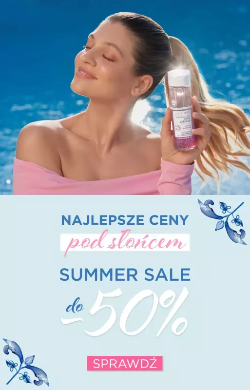 Eveline Cosmetics - gazetka promocyjna SUMMER SALE do -50% na eveline.pl od czwartku 04.07 do czwartku 11.07
