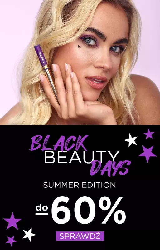 Eveline Cosmetics - gazetka promocyjna Black Beauty Days do -60% od piątku 02.08 do soboty 31.08