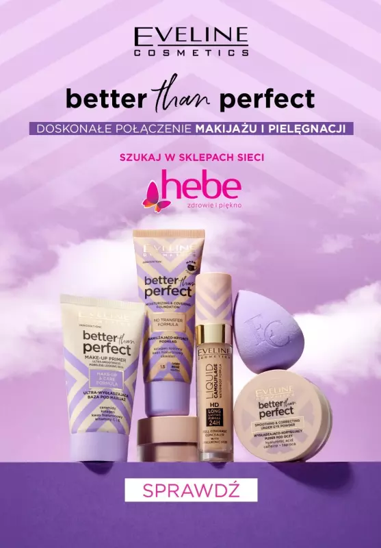 Eveline Cosmetics - gazetka promocyjna Eveline Cosmetics w Hebe od piątku 30.08 do poniedziałku 30.09