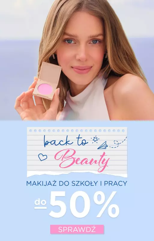 Eveline Cosmetics - gazetka promocyjna Back to BEAUTY! Do -50% na makijaż od piątku 30.08 do środy 11.09