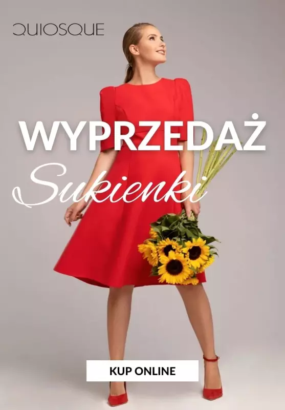 2024 Nowe kolekcje - gazetka promocyjna Quiosque | Wyprzedaż - Kolorowe sukienki w super cenach! od soboty 24.02 do poniedziałku 26.02