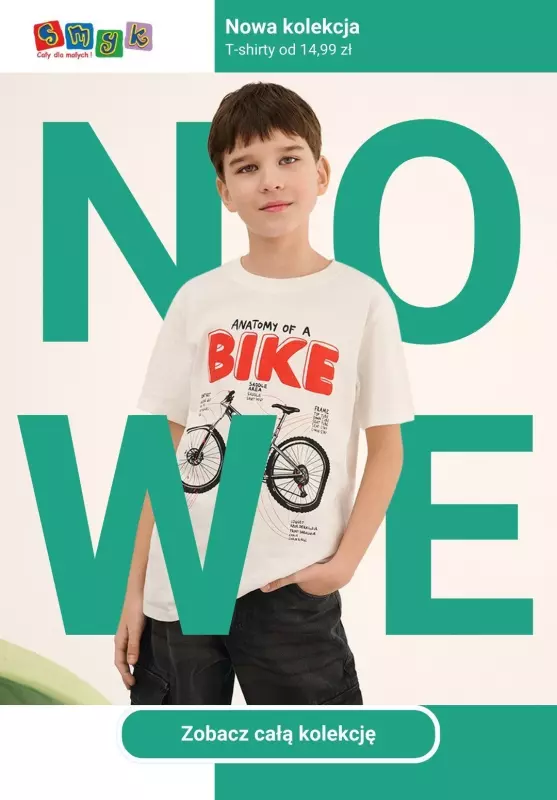 #Nowe kolekcje - gazetka promocyjna Smyk | T-shirty od 14,99 zł od wtorku 18.02 