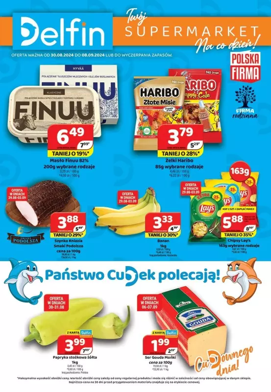 Delfin - gazetka promocyjna Gazetka od poniedziałku 02.09 do niedzieli 08.09