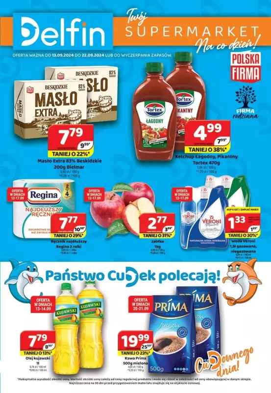 Delfin - gazetka promocyjna Gazetka od piątku 13.09 do niedzieli 22.09