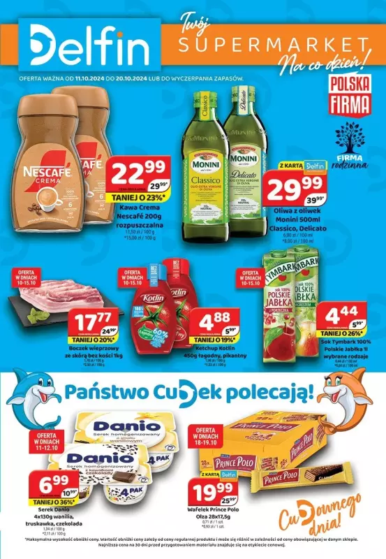 Delfin - gazetka promocyjna Gazetka od wtorku 15.10 do niedzieli 20.10