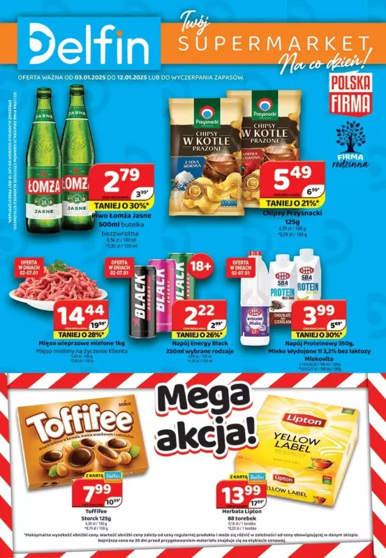 Delfin - gazetka promocyjna Gazetka od piątku 03.01 do niedzieli 12.01