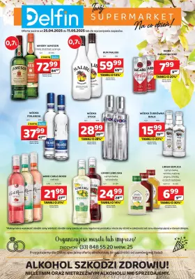 Delfin - gazetka promocyjna Gazetka alkoholowa  do niedzieli 11.05
