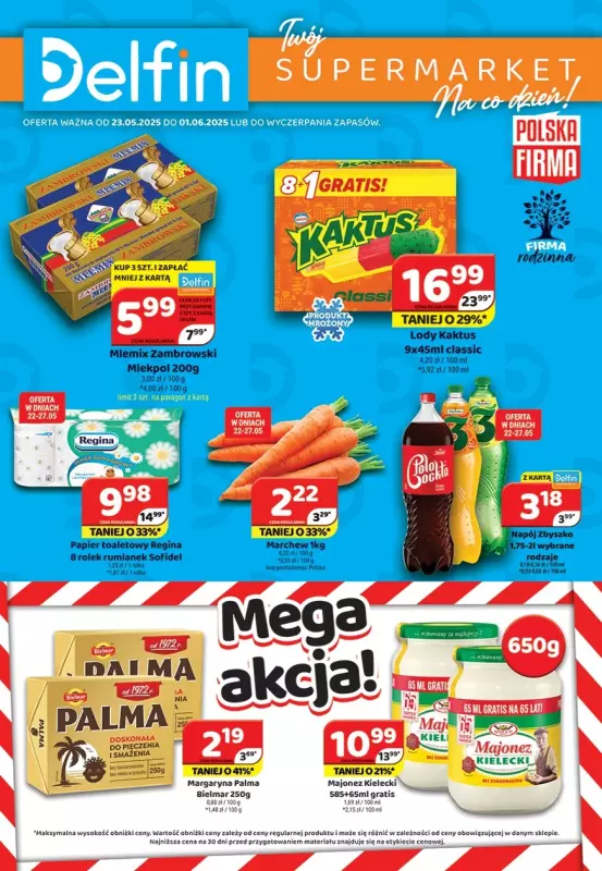 Delfin - gazetka promocyjna Gazetka od piątku 23.05 do niedzieli 01.06