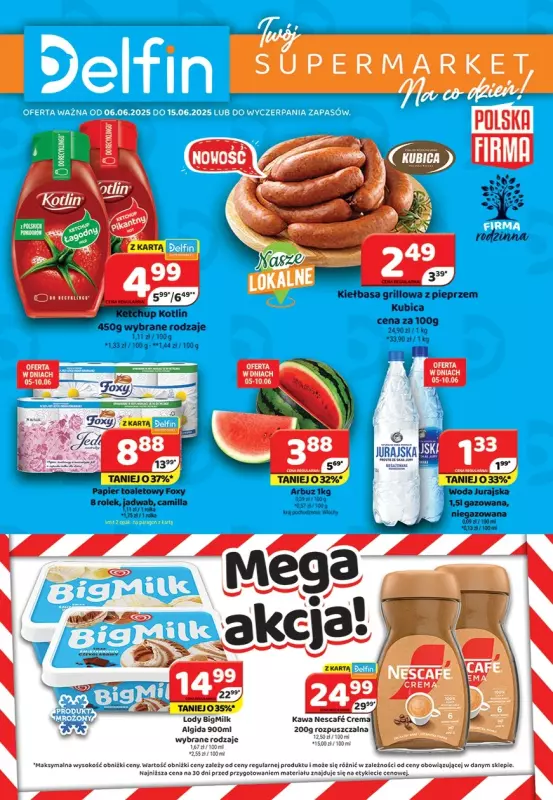 Delfin - gazetka promocyjna Gazetka od środy 11.06 do niedzieli 15.06