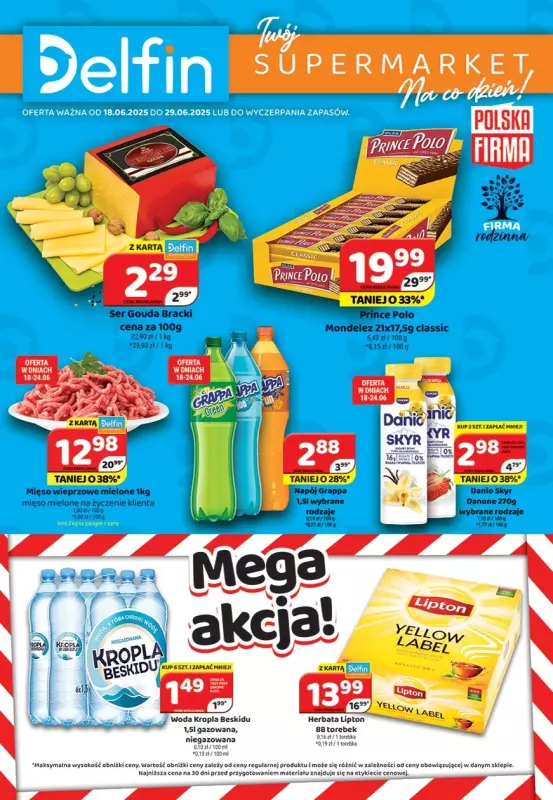 Delfin - gazetka promocyjna Gazetka od środy 18.06 do niedzieli 29.06