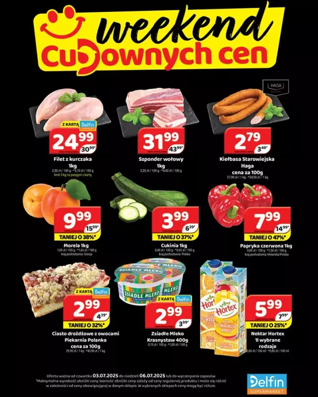 Delfin - gazetka promocyjna Weekend cudownych cen  