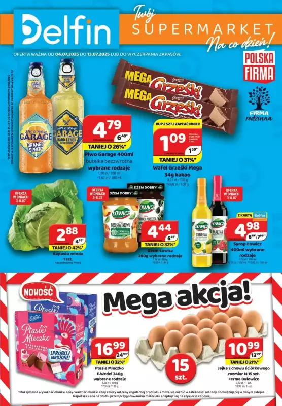 Delfin - gazetka promocyjna Gazetka od poniedziałku 07.07 do niedzieli 13.07