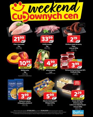 Delfin - gazetka promocyjna Weekend cudownych cen od czwartku 07.08 do niedzieli 10.08
