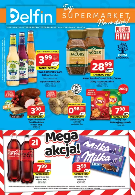 Delfin - gazetka promocyjna Gazetka od piątku 29.08 do niedzieli 07.09