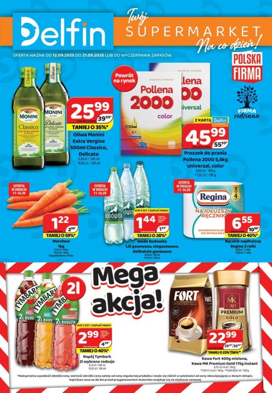 Delfin - gazetka promocyjna Gazetka od piątku 12.09 do niedzieli 21.09
