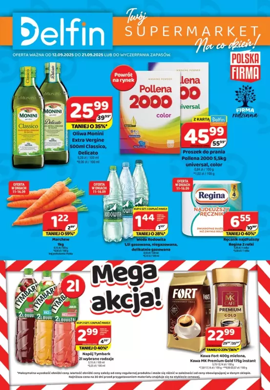 Delfin - gazetka promocyjna Gazetka od piątku 12.09 do niedzieli 21.09