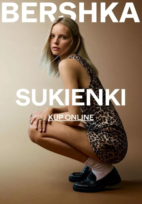 Bershka - gazetka promocyjna NOWOŚCI Sukienki od wtorku 03.09 do poniedziałku 09.09