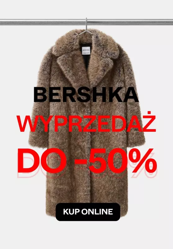 Bershka - gazetka promocyjna Do -50% na wyprzedaży od piątku 27.12 