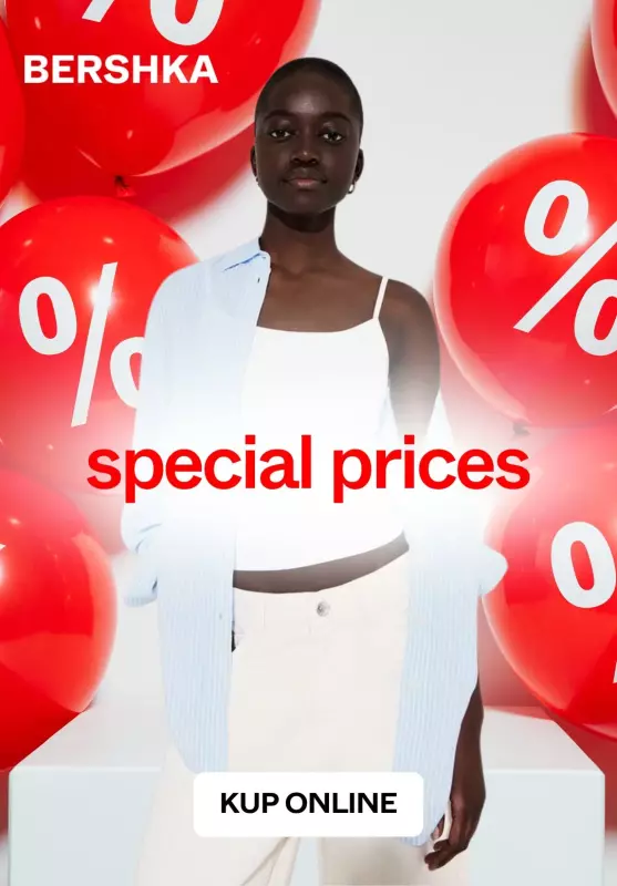 Bershka - gazetka promocyjna Special prices dla niej od poniedziałku 12.05 