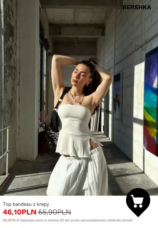 Bershka - gazetka promocyjna Topy i body z wyprzedaży   - strona 2