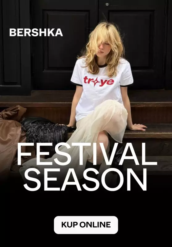 Bershka - gazetka promocyjna Sezon na festiwale od piątku 06.06 