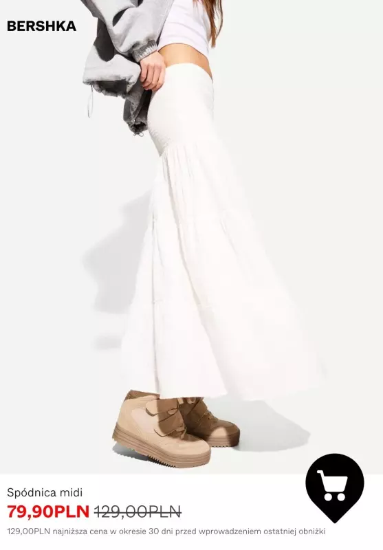 Bershka - gazetka promocyjna Do -50% szorty i spódnice od piątku 27.06  - strona 4