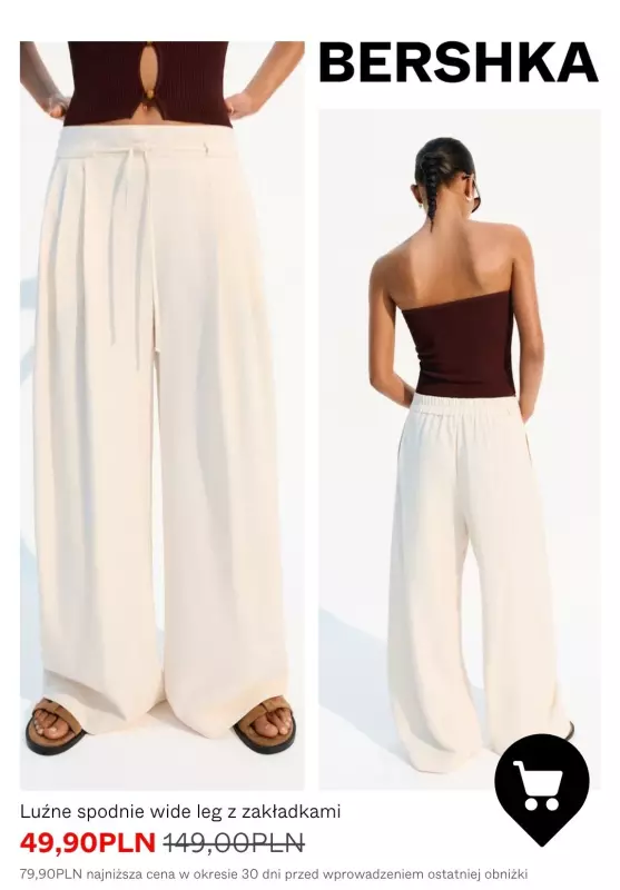 Bershka - gazetka promocyjna Spodnie i jeansy z wyprzedaży od piątku 04.07  - strona 6