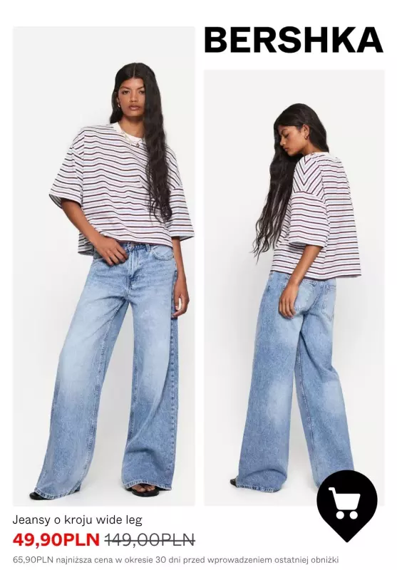 Bershka - gazetka promocyjna Spodnie i jeansy z wyprzedaży   - strona 2