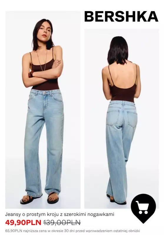 Bershka - gazetka promocyjna Spodnie i jeansy z wyprzedaży od piątku 04.07  - strona 4
